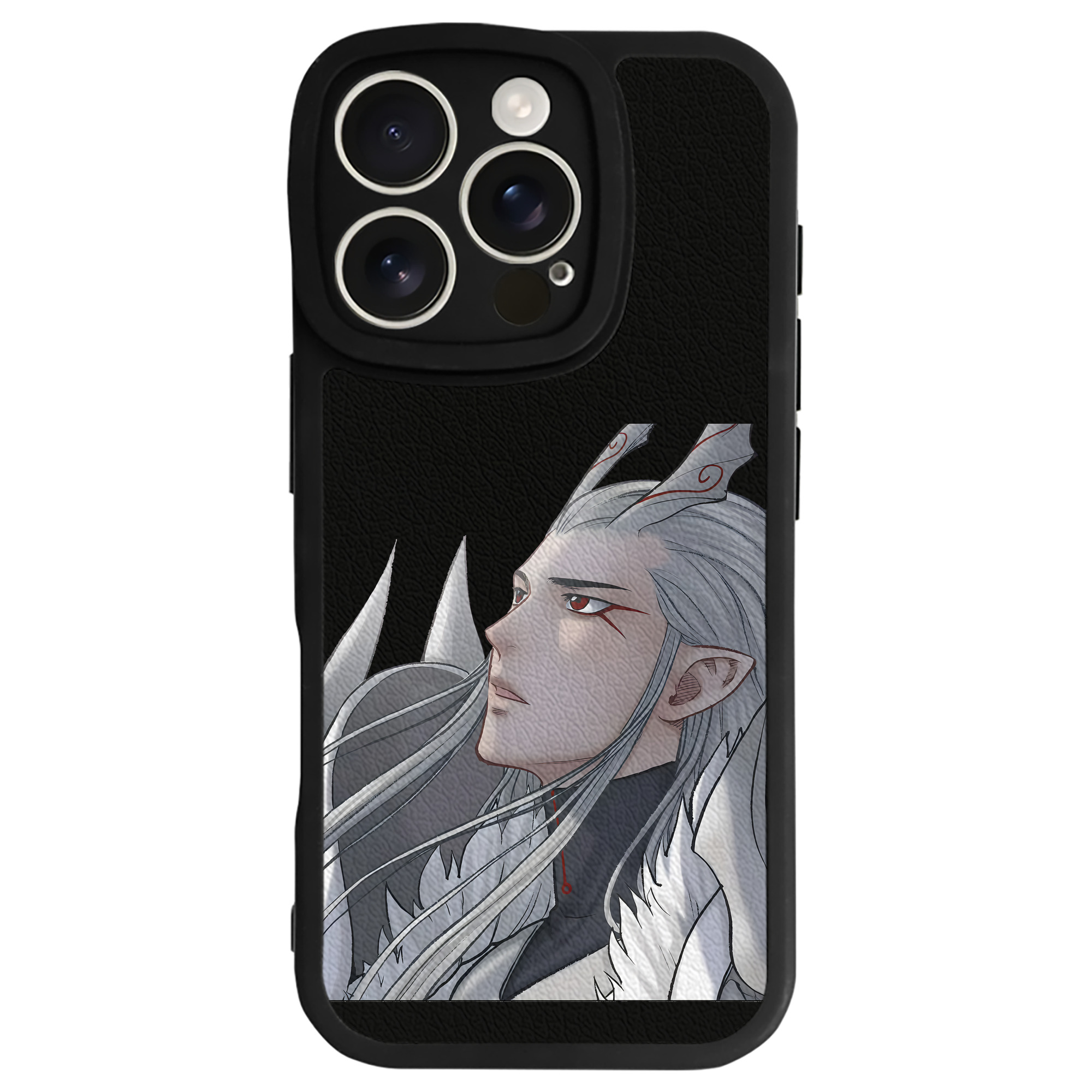 （画像用） Ne Zha 2 ナタ 魔童の大暴れ 【iPhone 16シリーズ対応】シリコンスマホケース（レザー調） 材質：シリコン